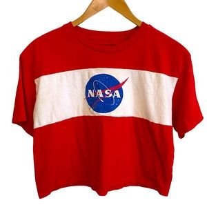NASA logo crop t-shirt